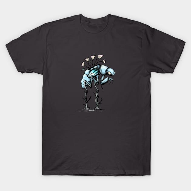 Cicada Nymph Floral T-Shirt by shaireproductions